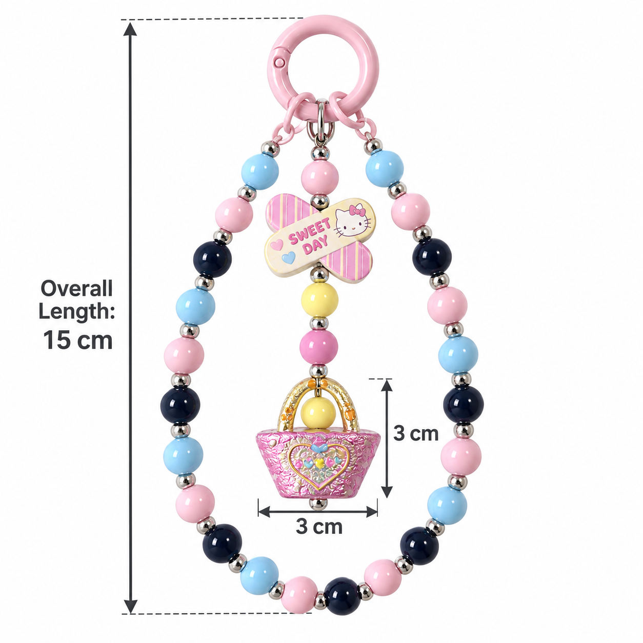 Cute Kitten Pudding Bag Charm