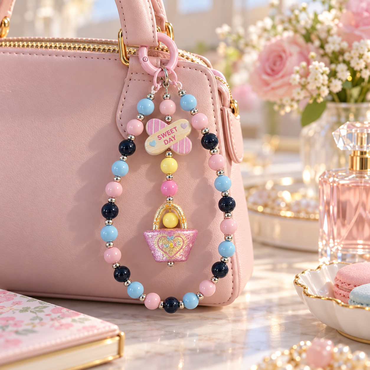 Cute Kitten Pudding Bag Charm