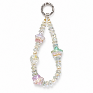 Iridescent Crystal Star Beaded Bag Charm
