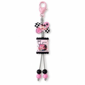 Kawaii Pink Clasp Candy Style Bag Chain Charm - Y2K Sweet Aesthetic Phone Lanyard & Keychain (13cm)