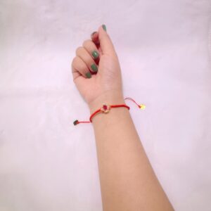 red sacre Red string red zircon vintage bracelet(1) 936